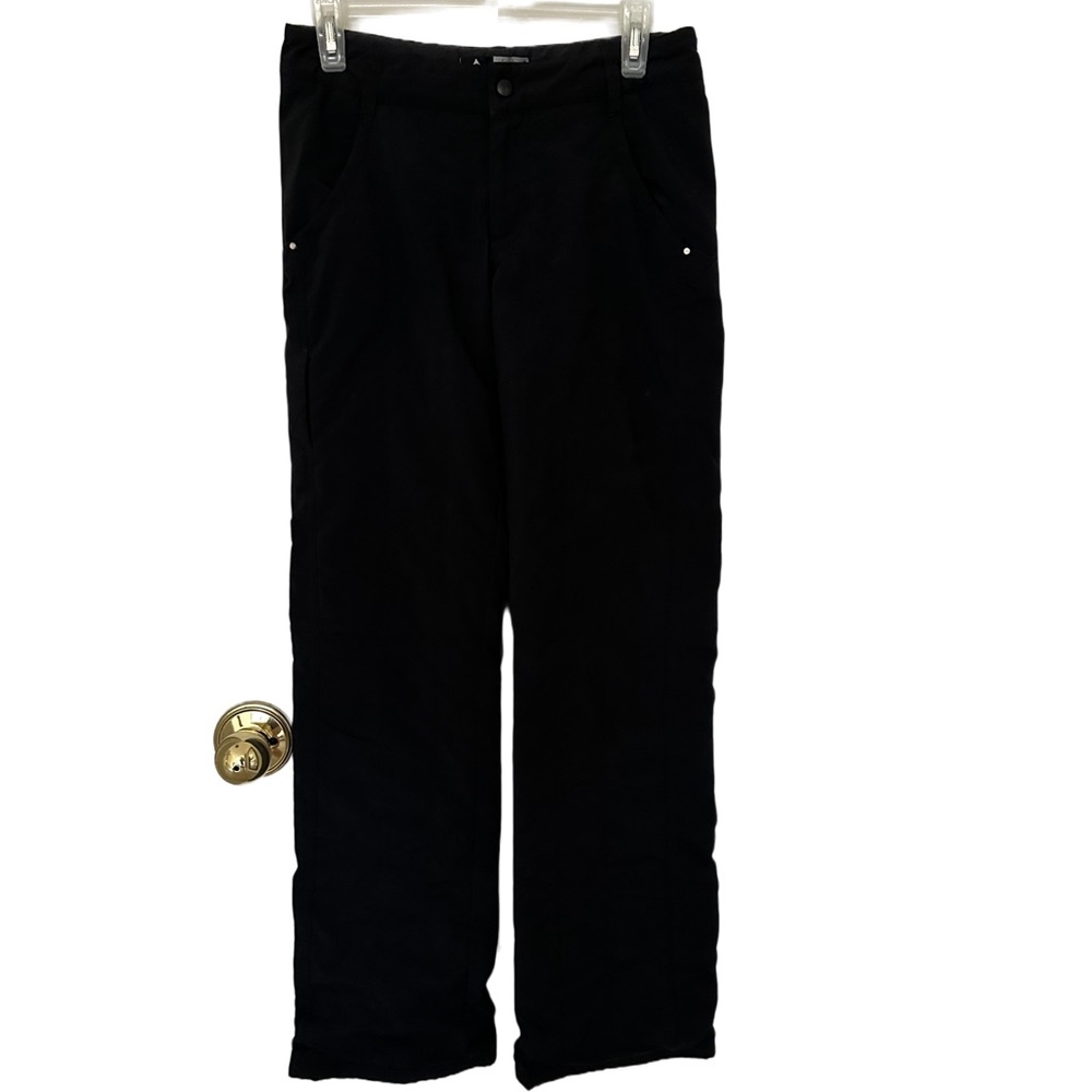Adidas Woman’s Wide-Leg Pants Climawarm Black/Fleece Lounge Warm Up Casual, Sz 4